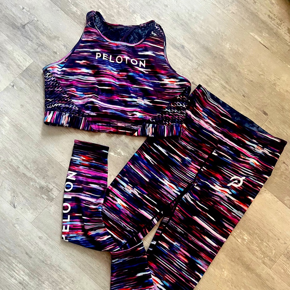 Peloton WITH multi colored workout set